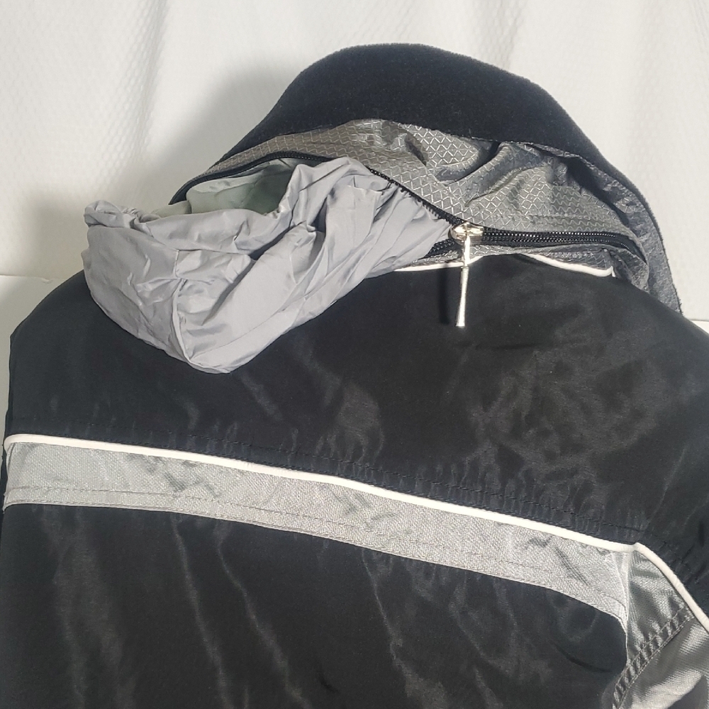 Marker Women's Winter Ski Jacket Black and Silver Jacket Size 12 - Picture 8 of 13